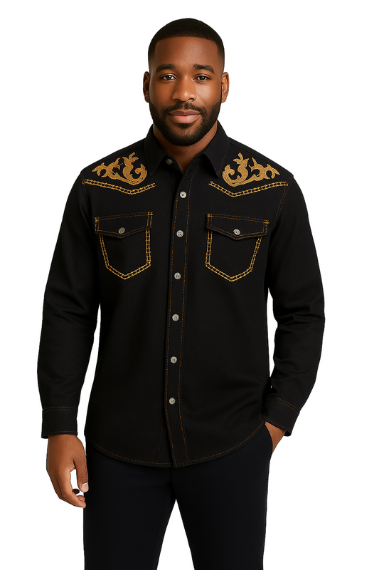 Prestige Golden Frontier Black & Gold Western Set