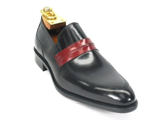 Mens Penny Loafer in Contrast Strap