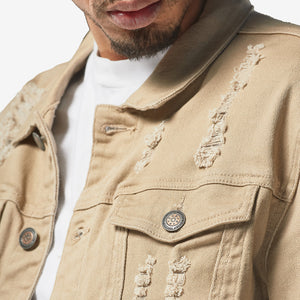 CopperRivet Khaki Denim Jacket - Dudes Boutique