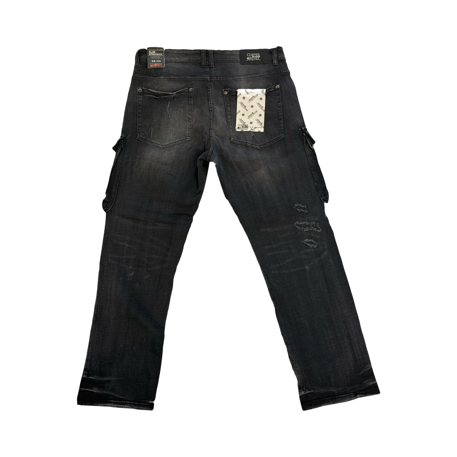 CopperRivet Rip & Repair Cargo Jeans
