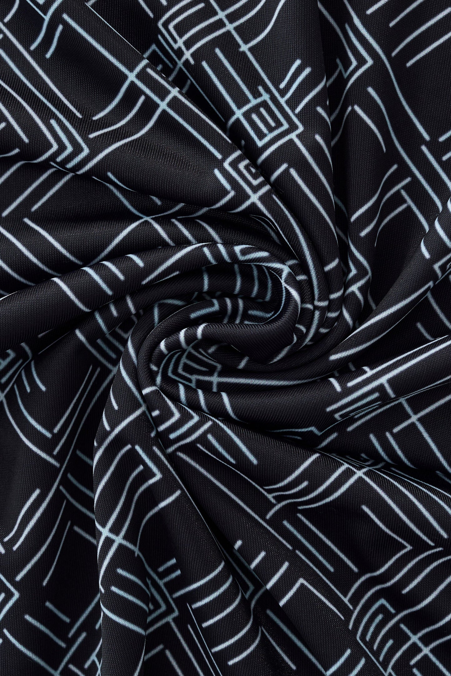 Seamless Geo Print Shirt – El Baron BLACK