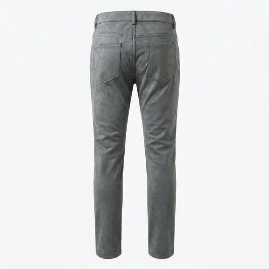 LCR Men's LC-PL10 Grey PU Leather Pants