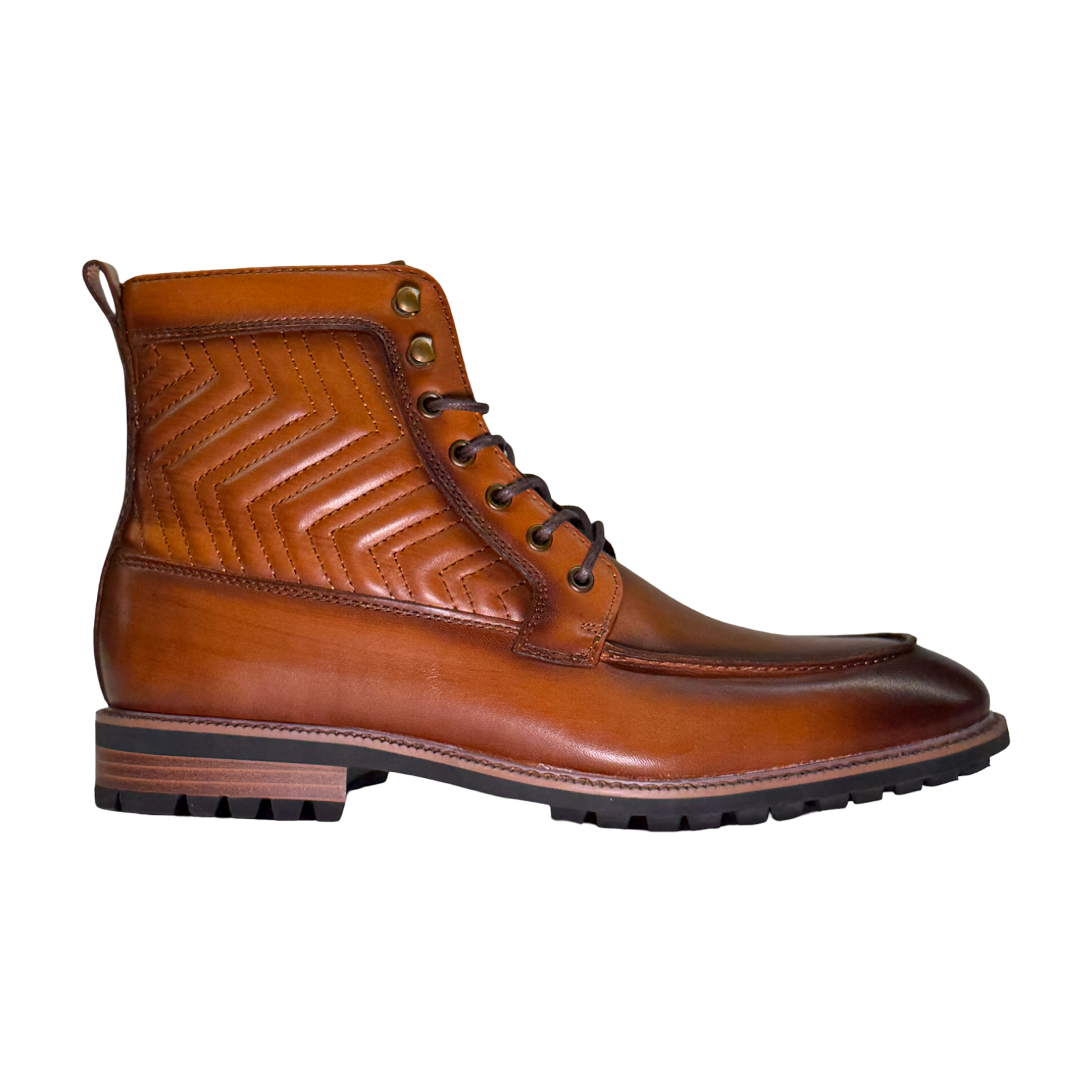 La Milano Jace Cognac Leather Boot