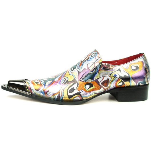 FI-7467 Multi Color Leather Metal Tip Slip on Fiesso by Aurelio Garcia
