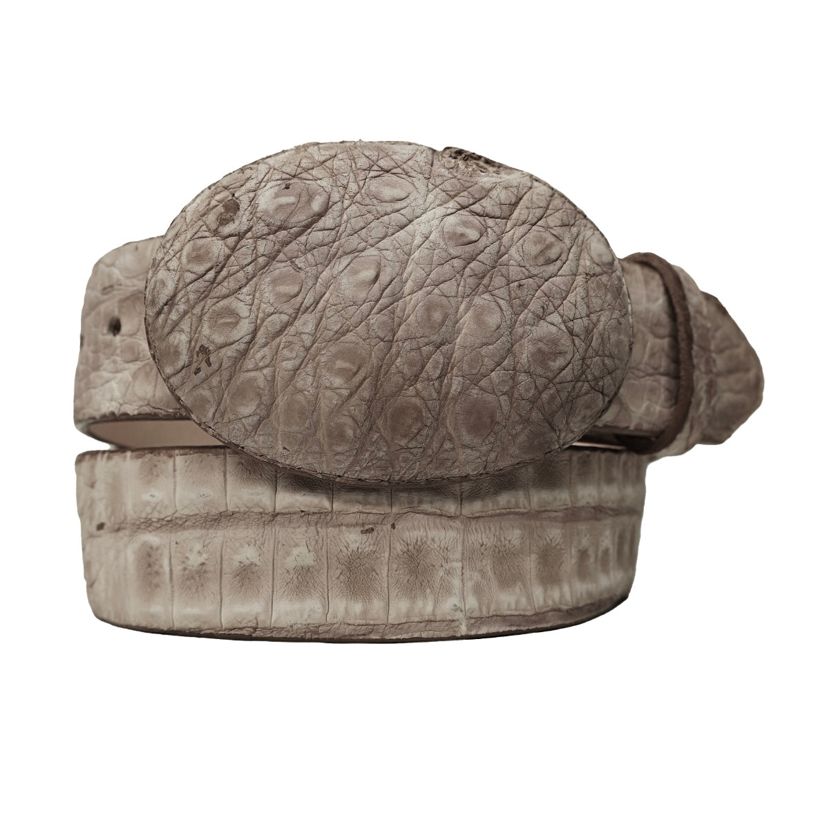 Los Altos Porto Grey Crocodile Belt