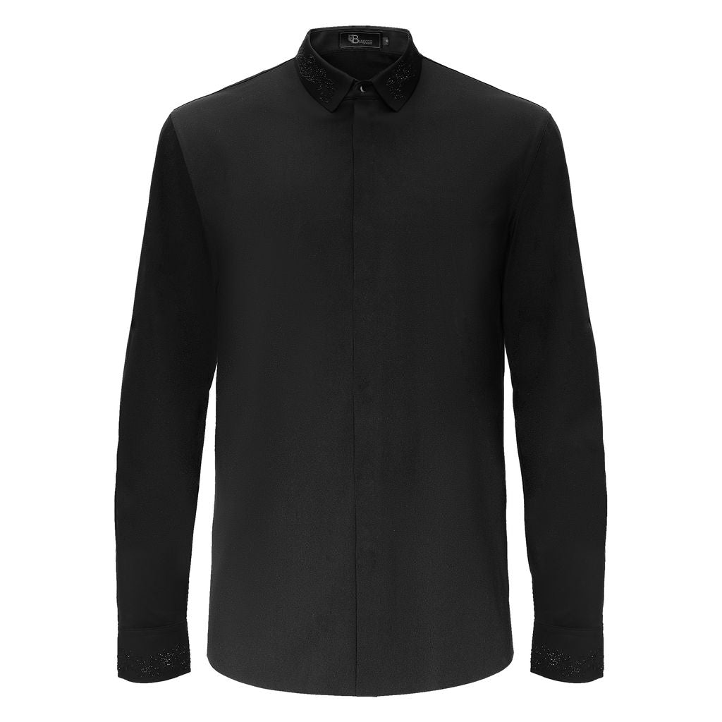 Midnight Precision Shirt BLACK/BLACK - Dudes Boutique