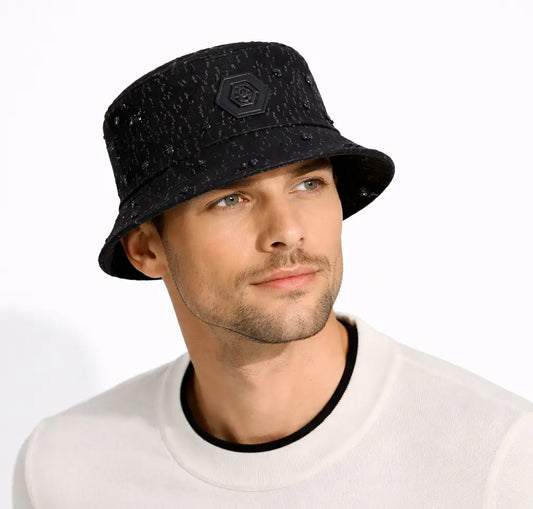 Sanctum Cross Denim hat - Century Penthouse BLACK/BLACK