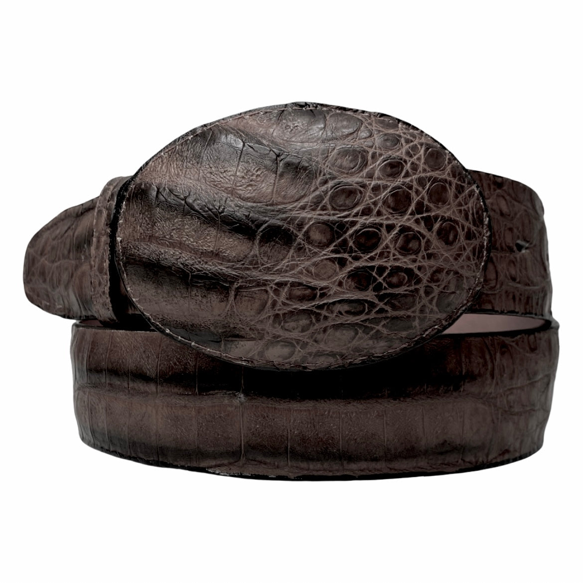 Los Altos Newspaper Gray Crocodile Belt