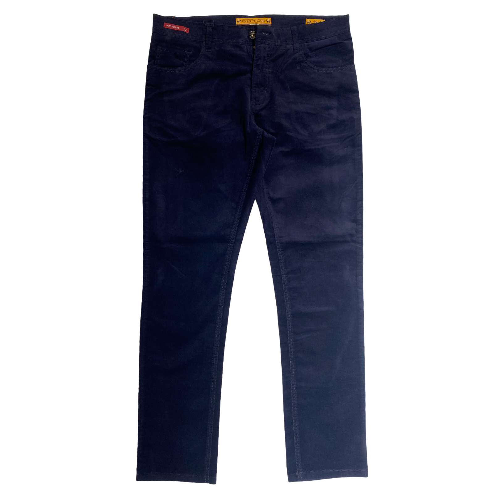 Enzo Alpha-482 Dark Navy Velour High End Pants
