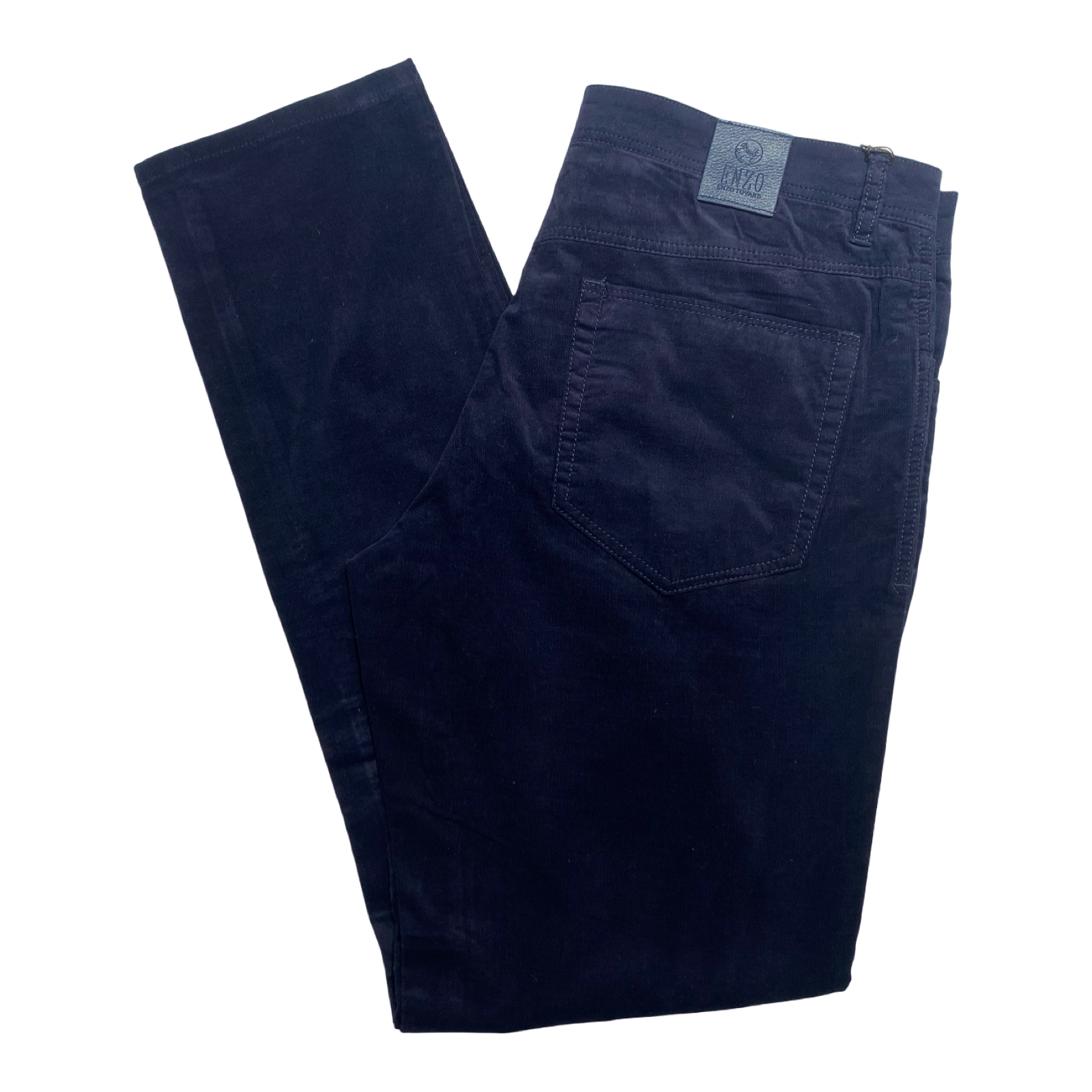 Enzo Alpha-482 Dark Navy Velour High End Pants