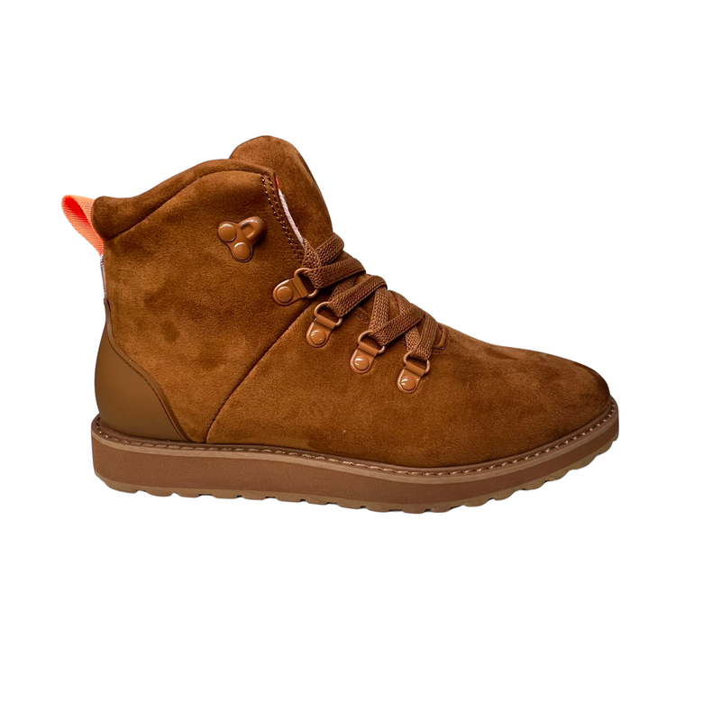 Tayno Britton Camel PU Suede Ankle Boots - Dudes Boutique
