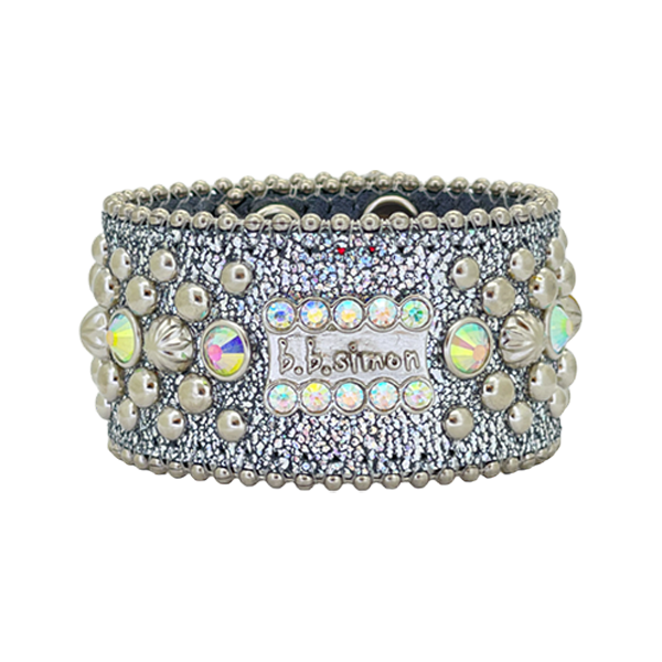 b.b. Simon Trojan Cuff Silver AB Bracelet - Dudes Boutique