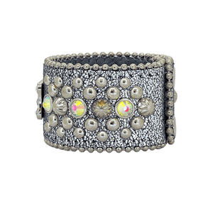 b.b. Simon Trojan Cuff Silver AB Bracelet - Dudes Boutique