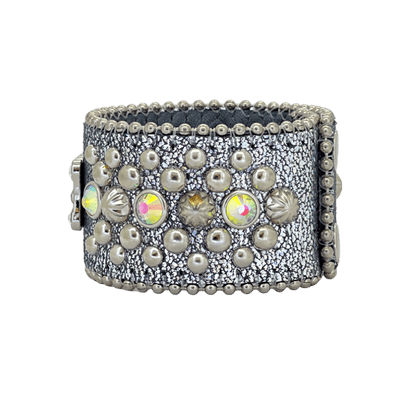 b.b. Simon Trojan Cuff Silver AB Bracelet - Dudes Boutique