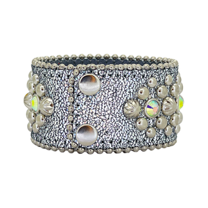 b.b. Simon Trojan Cuff Silver AB Bracelet - Dudes Boutique