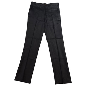 Prestige Black Linen Dress Pants - Dudes Boutique