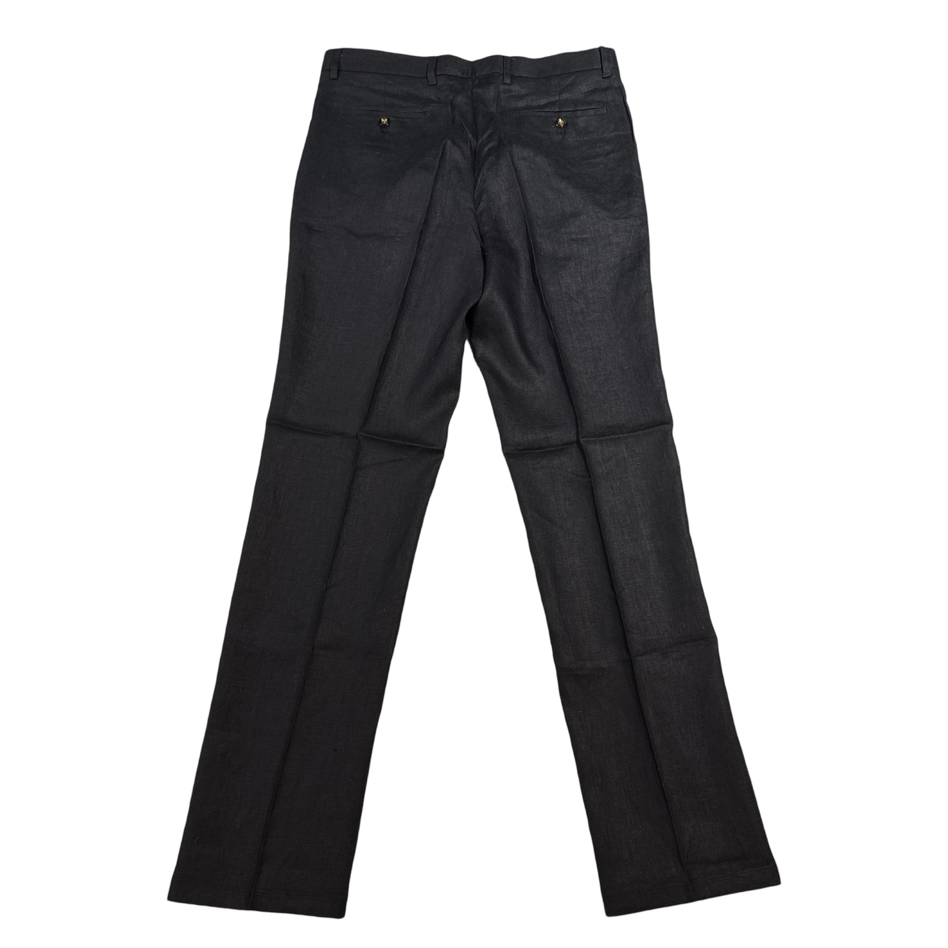 Prestige Black Linen Dress Pants - Dudes Boutique