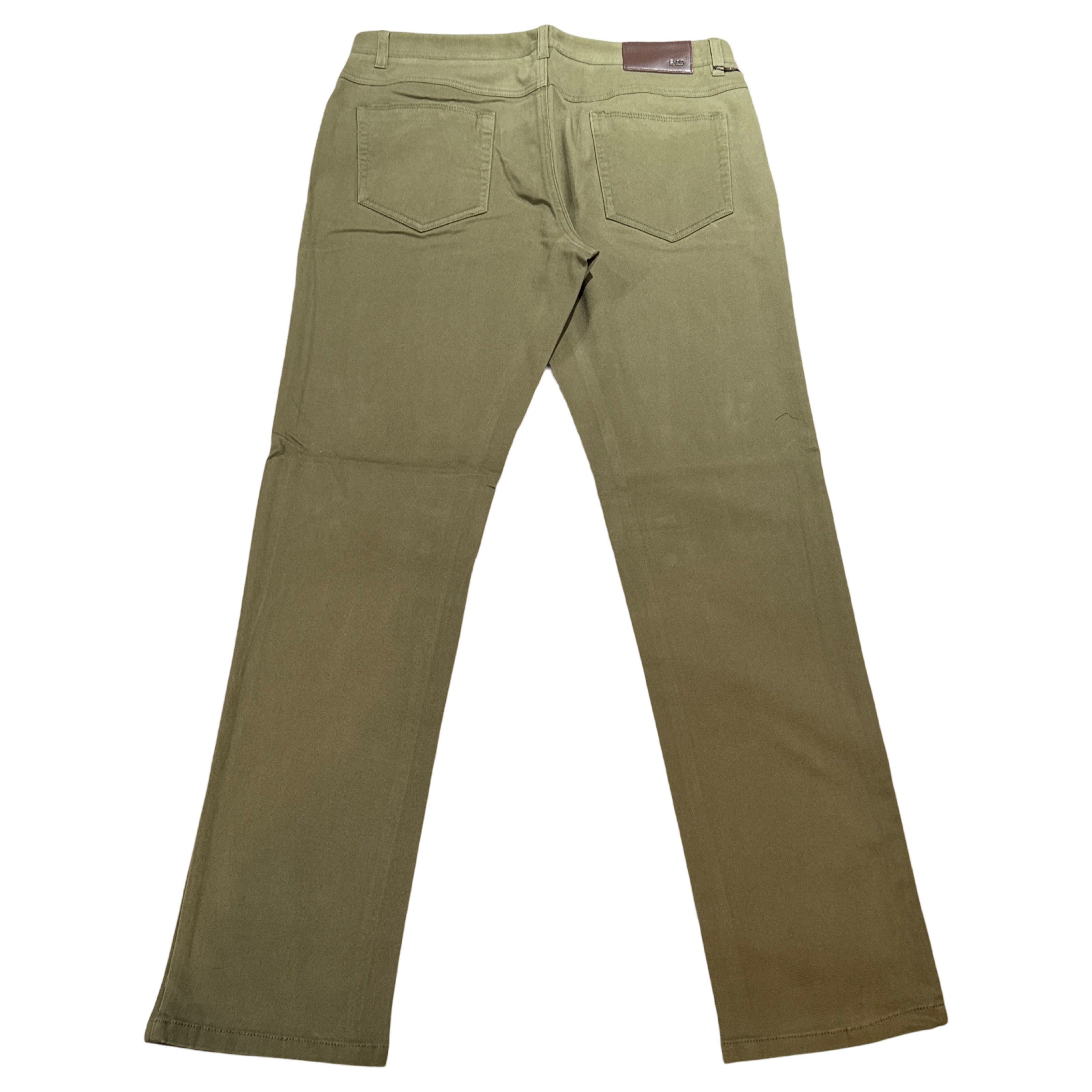 Enzo Alpha-432 Olive Green High End Pants - Dudes Boutique