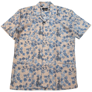 Johnny Q Men's Beige & Blue Floral Button-Up Shirt - Dudes Boutique