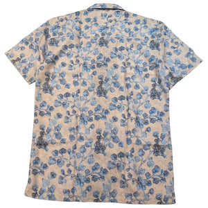 Johnny Q Men's Beige & Blue Floral Button-Up Shirt - Dudes Boutique