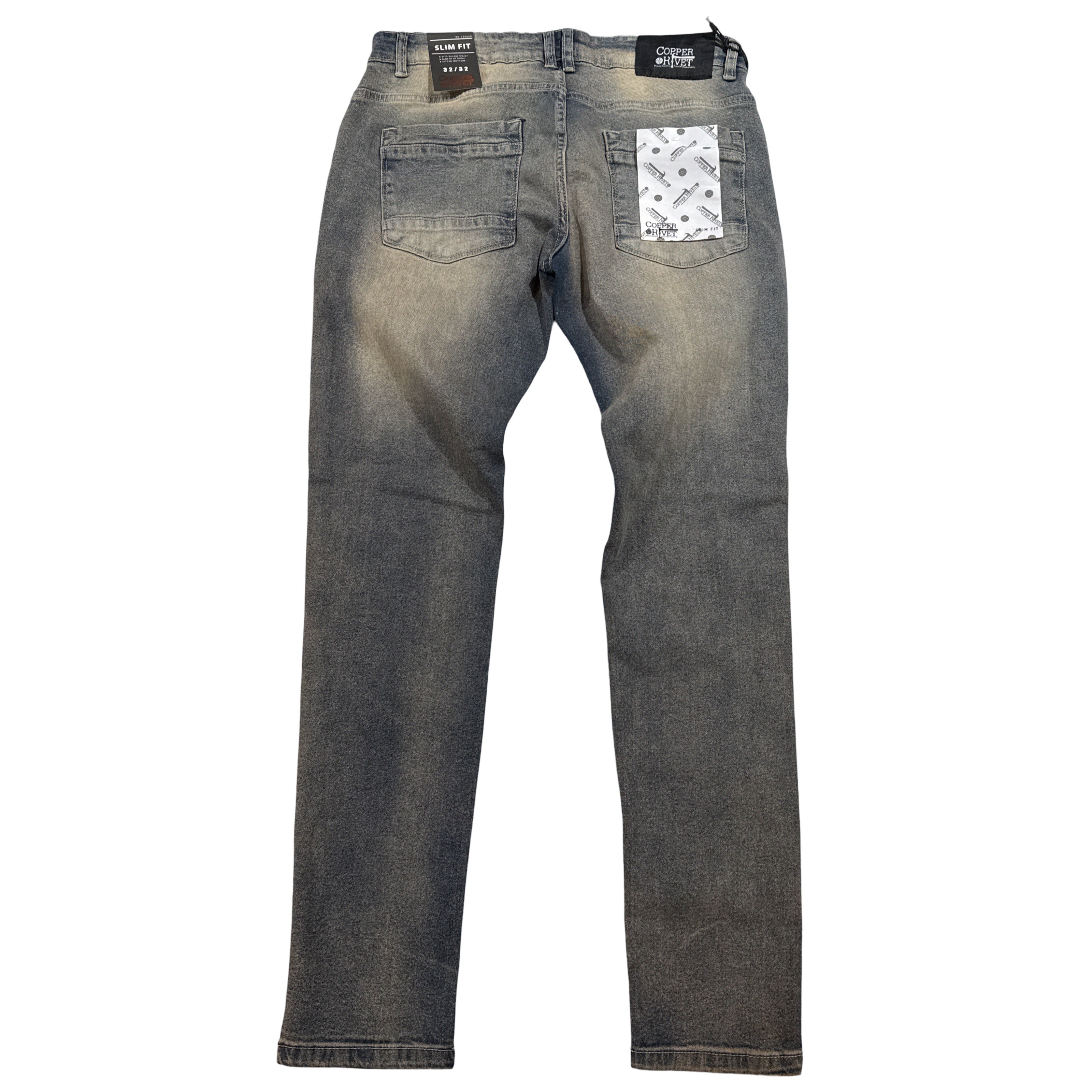 CopperRivet Vintage Wash Denim Jeans - Dudes Boutique