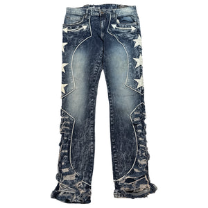 CopperRivet Blue Western Star Jeans - Dudes Boutique
