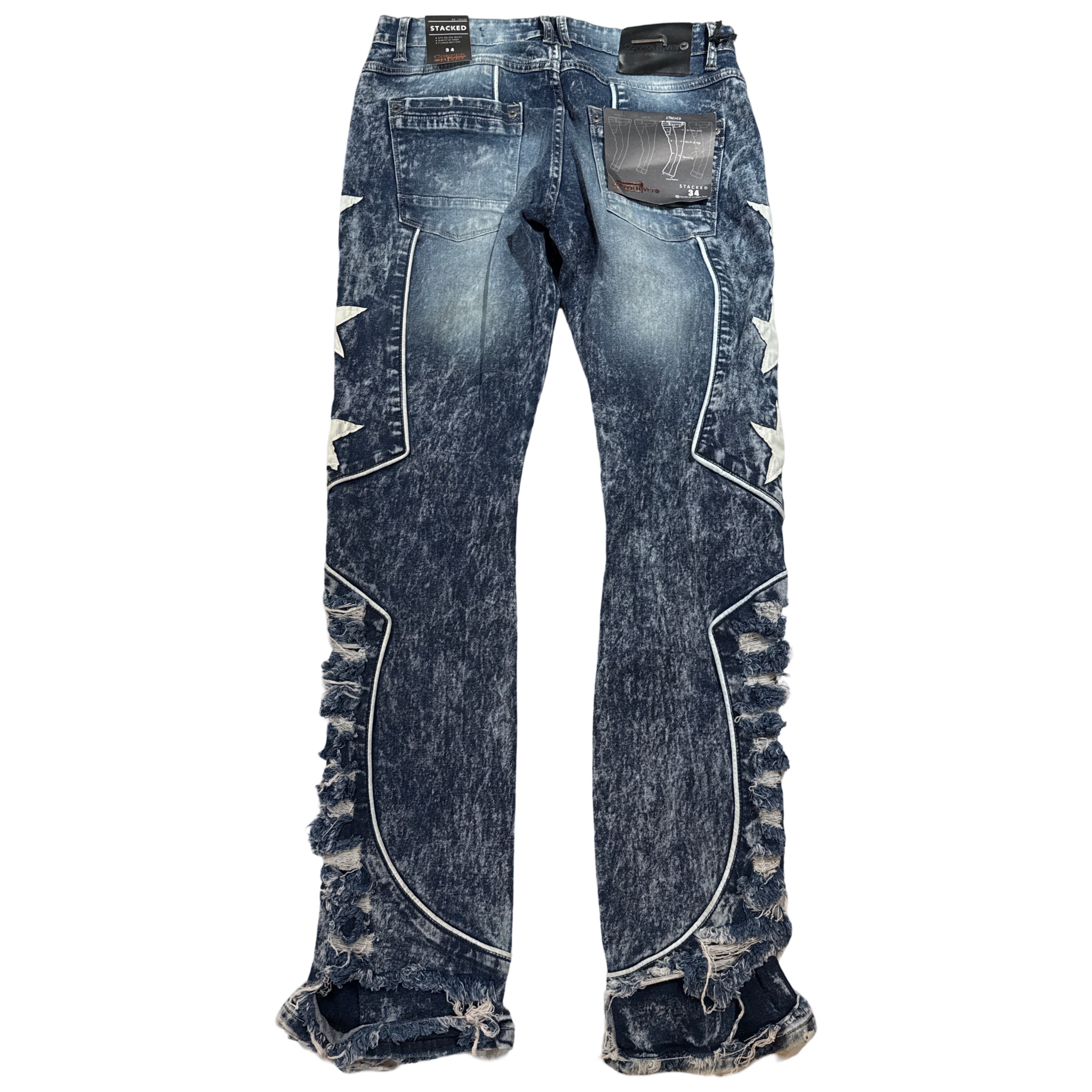 CopperRivet Blue Western Star Jeans - Dudes Boutique