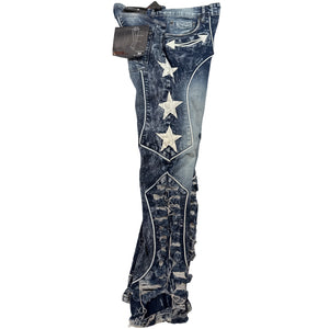 CopperRivet Blue Western Star Jeans - Dudes Boutique