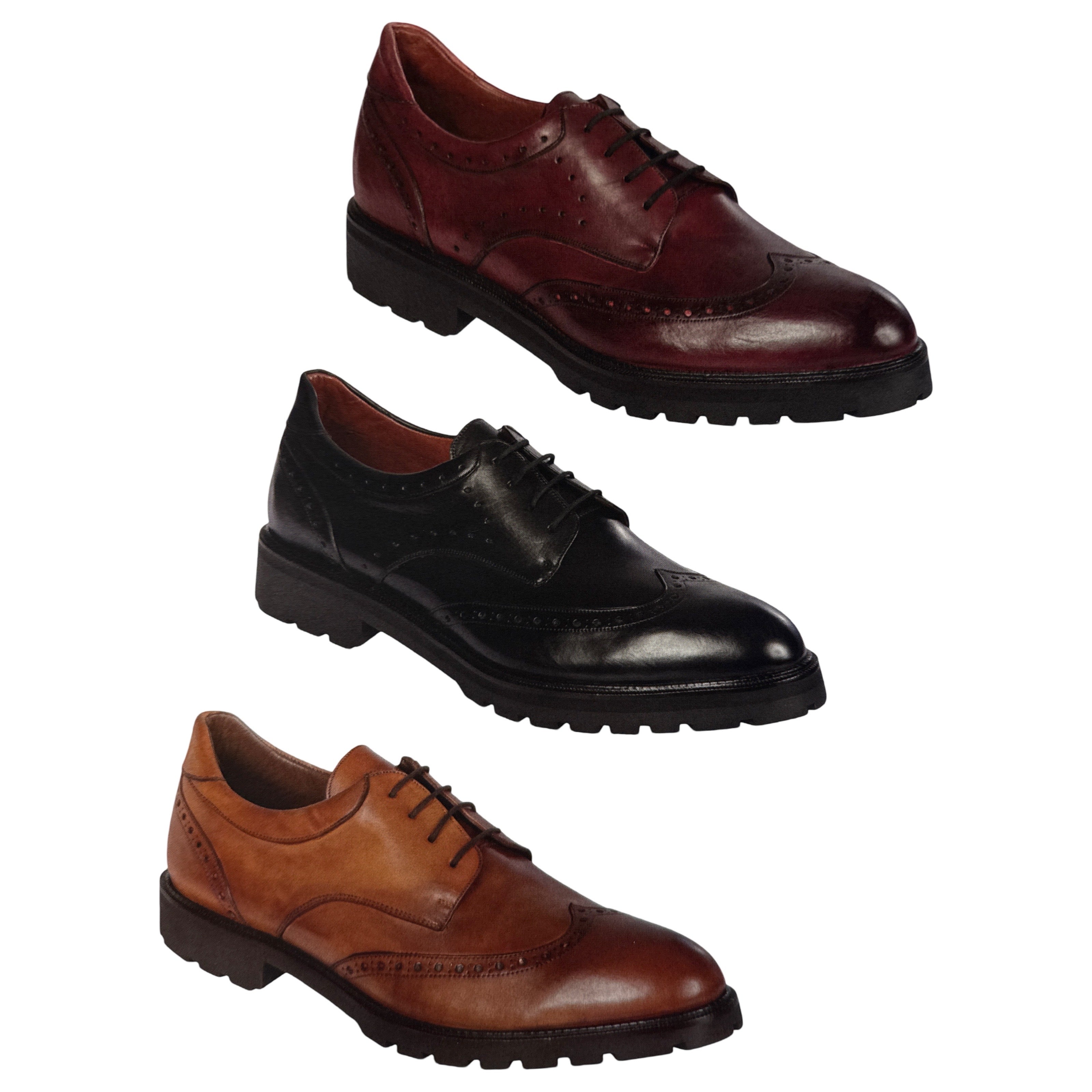 Lombardy Calfskin Wingtip Dress Shoes - Dudes Boutique