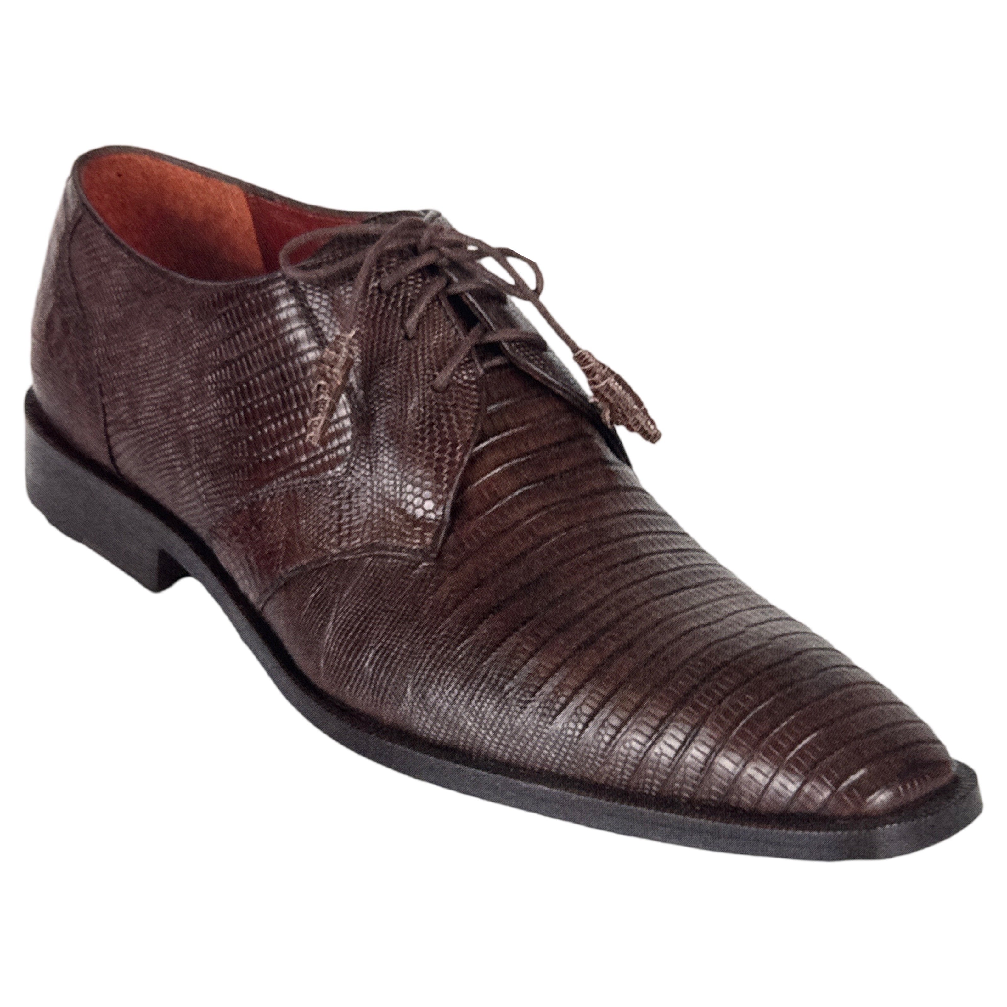 Los Altos Brown Lizard Dress Shoes - Dudes Boutique