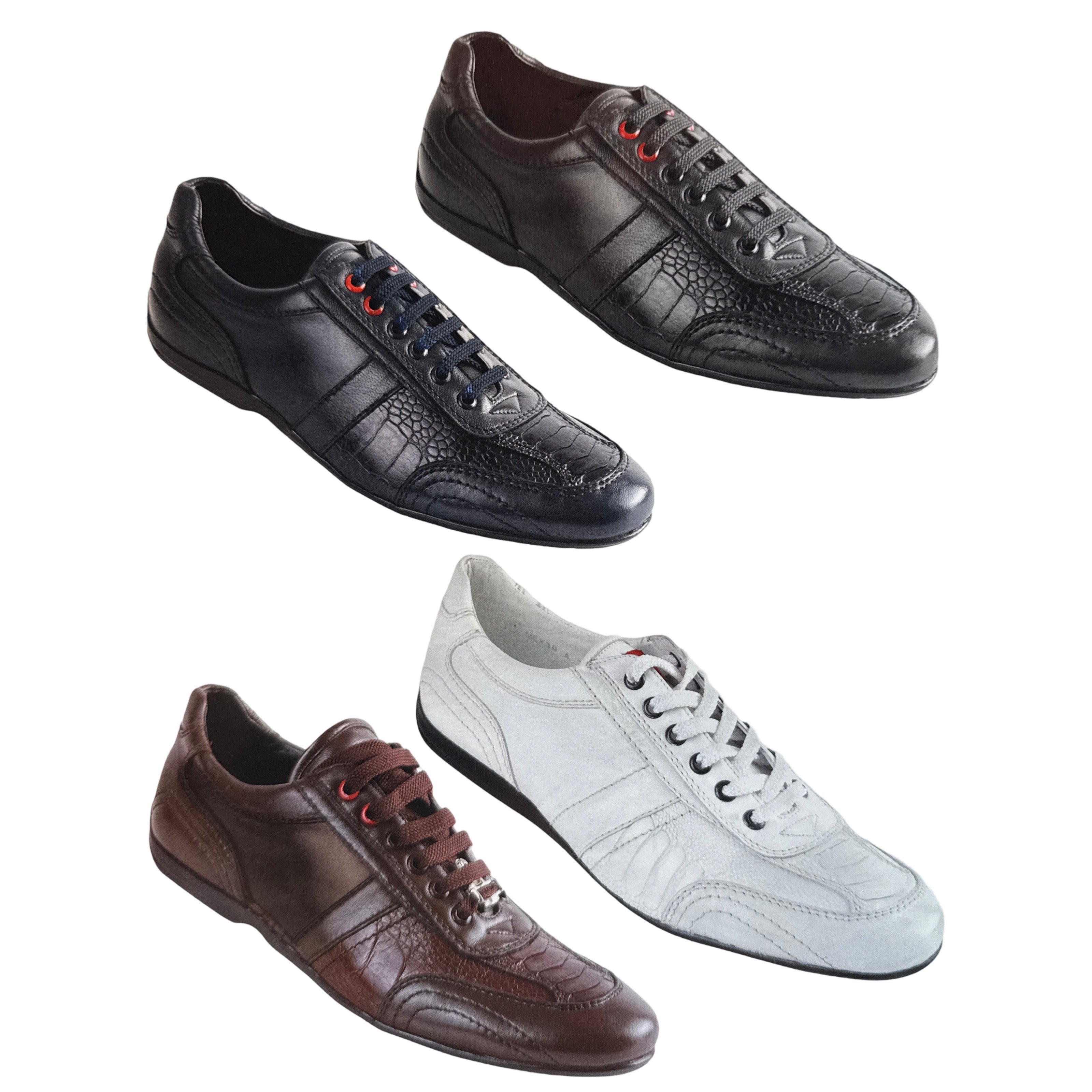 Los Altos Ostrich Leg Low Top Sneakers - Dudes Boutique