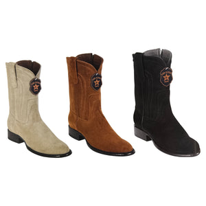 Los Altos Suede Roper Boots with Zipper - Dudes Boutique