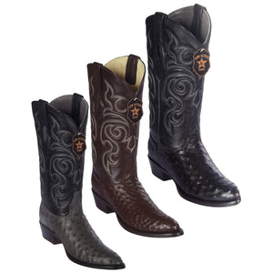 Los Altos Ostrich Quill Round Toe Boots - Dudes Boutique