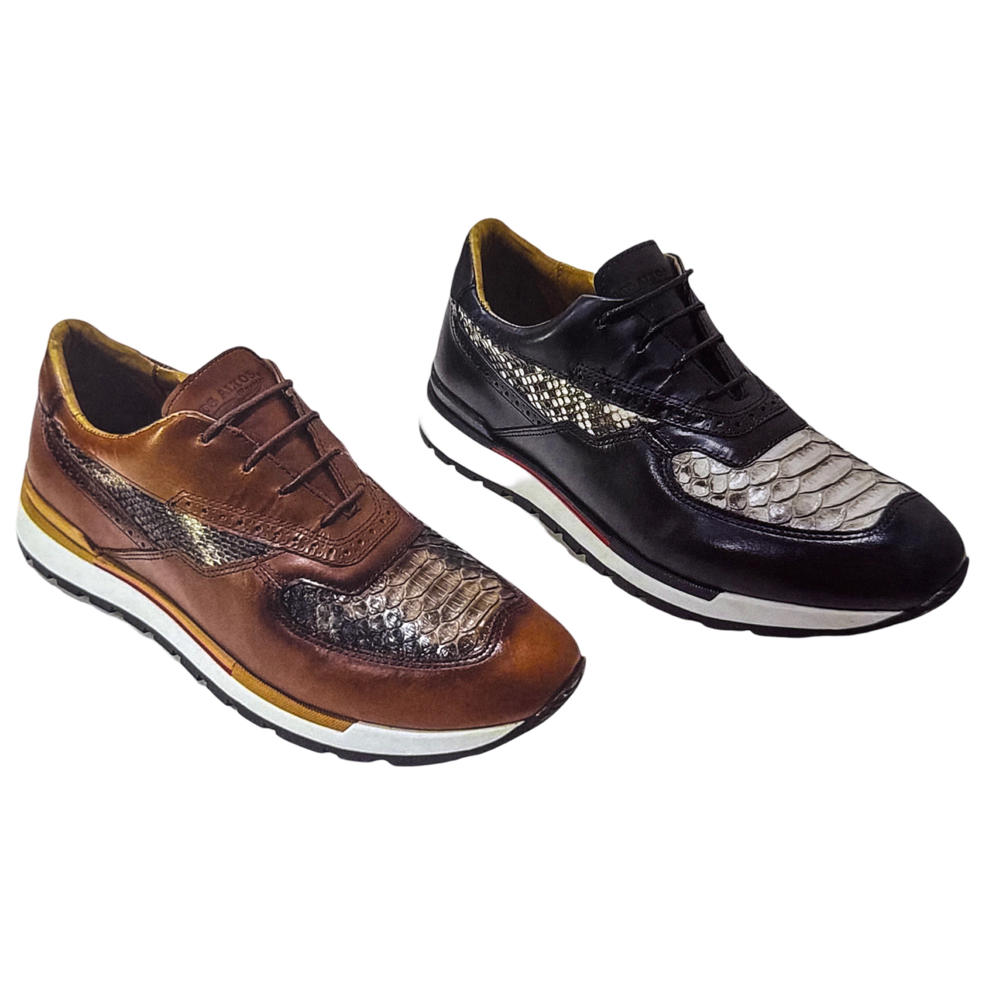 Los Altos Python Tennis Sneakers - Dudes Boutique