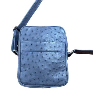 Kashani Gray Genuine Ostrich Quill Crossbody Bag - Dudes Boutique