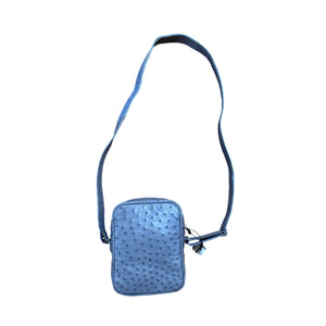 Kashani Gray Genuine Ostrich Quill Crossbody Bag - Dudes Boutique