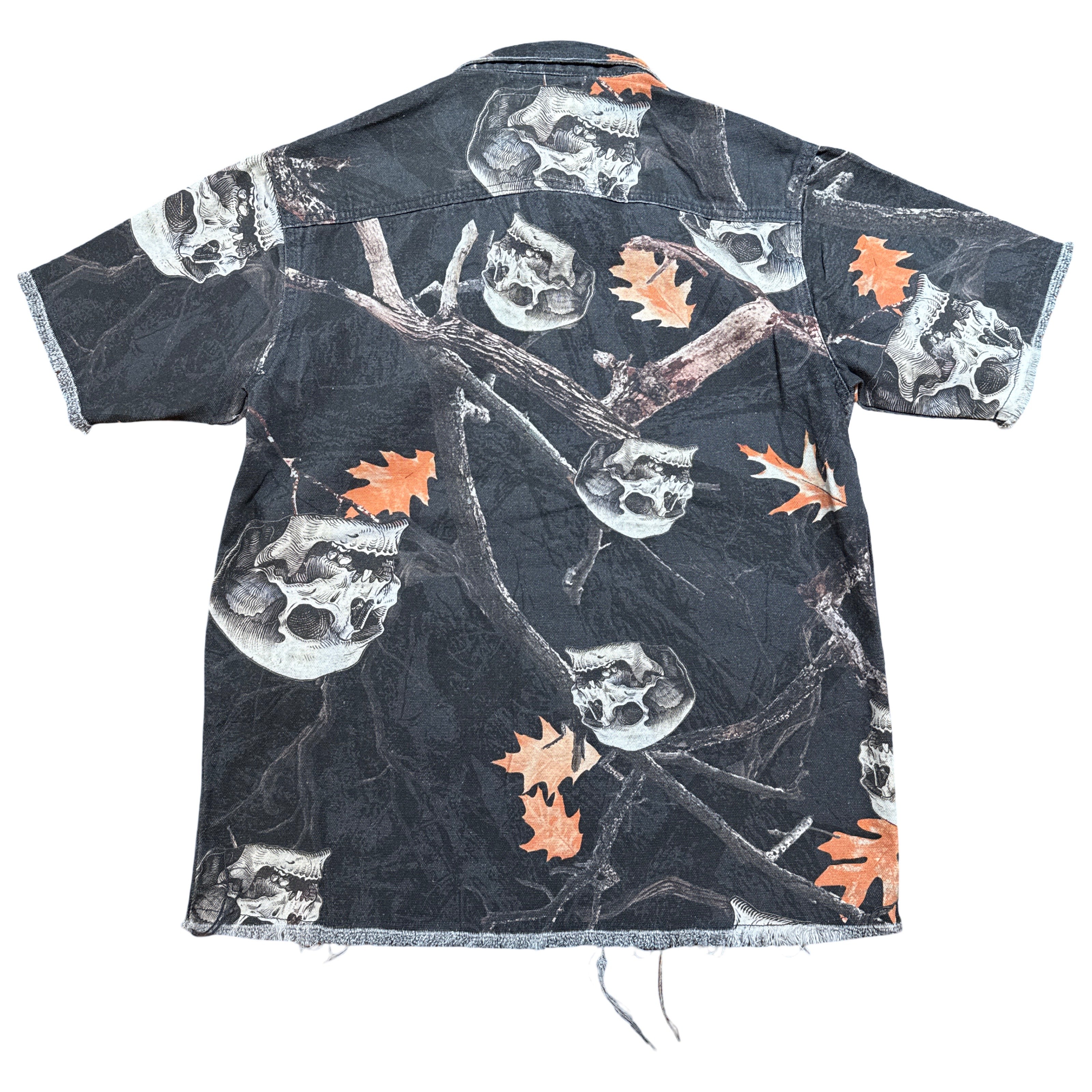 CopperRivet Skull Fall Distressed Denim Shirt