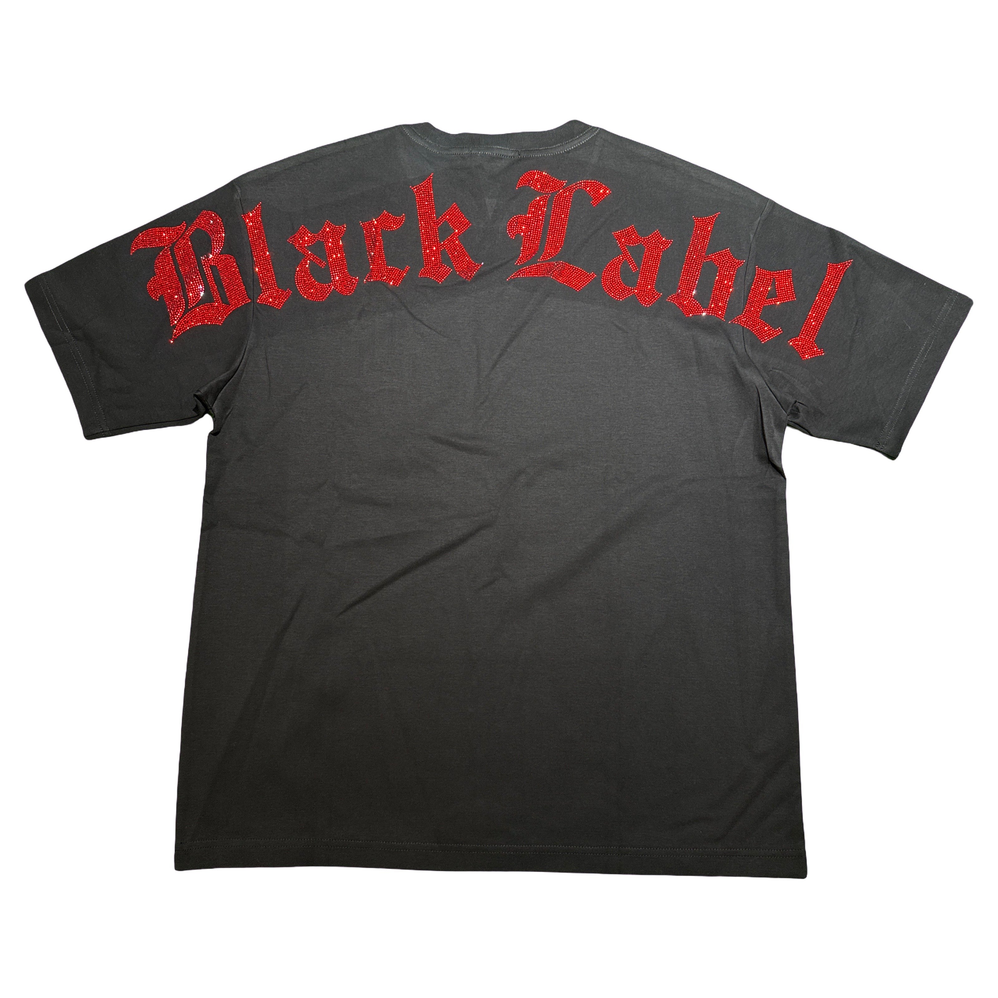 Black Label Red Crystal Logo Shirt
