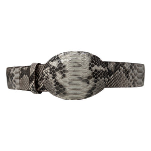 Wild West Boots Natural Python Belt - Dudes Boutique