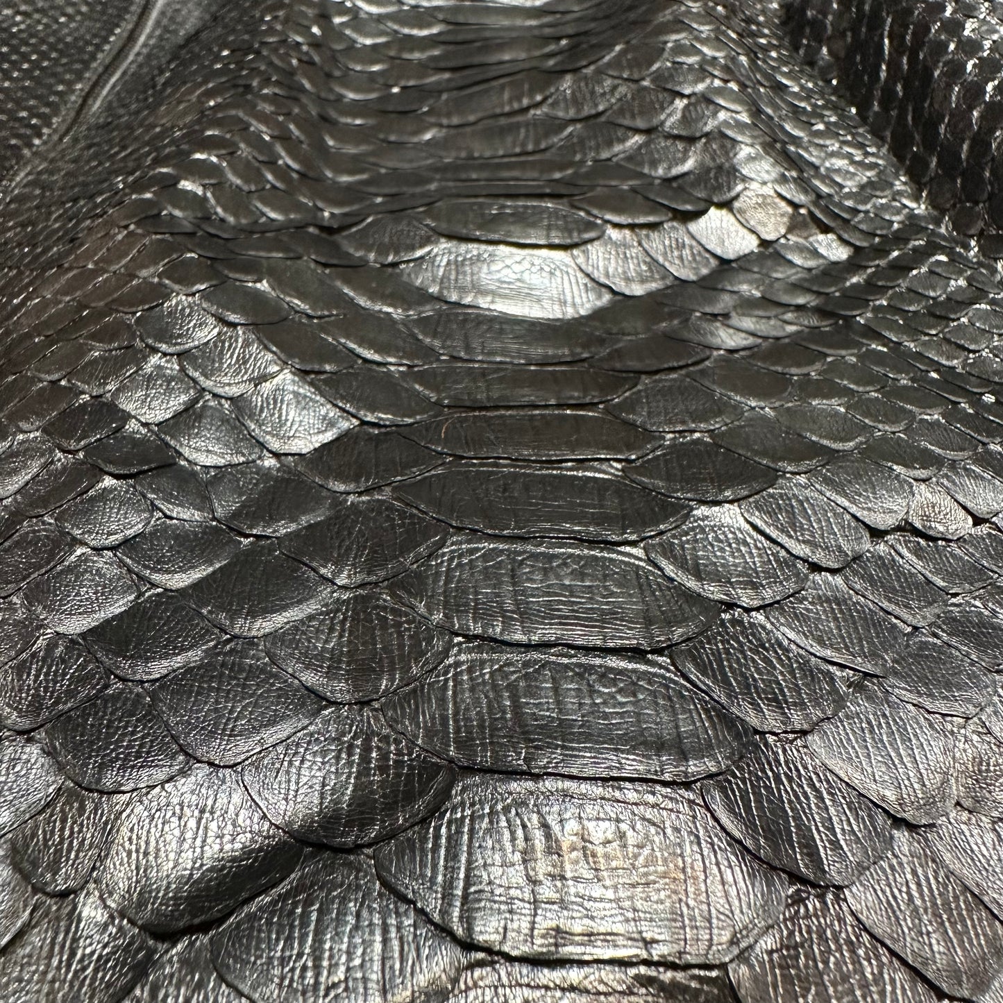 Kashani Black Python Detachable Fox Collar Bomber Jacket - Dudes Boutique
