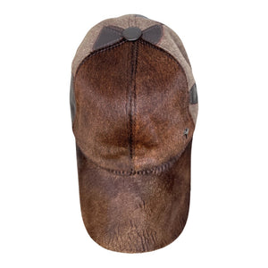Kashani Brown Pony Hair / Yak Wool Base Ball Hat - Dudes Boutique