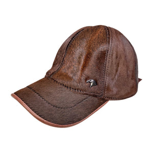 Kashani Brown Pony Hair Base Ball Hat - Dudes Boutique