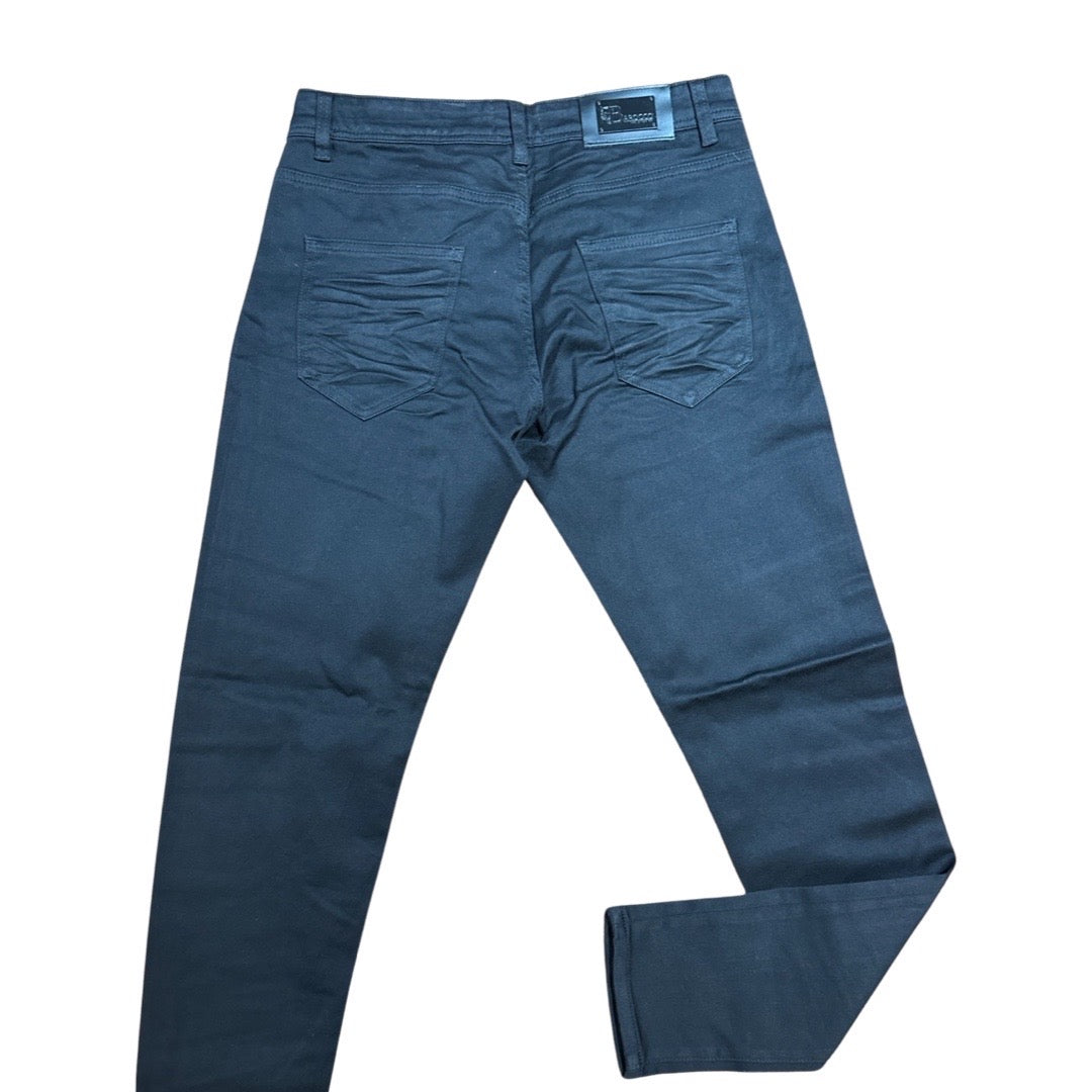 Barocco Red Greek Key Midnight Black Jeans - Dudes Boutique