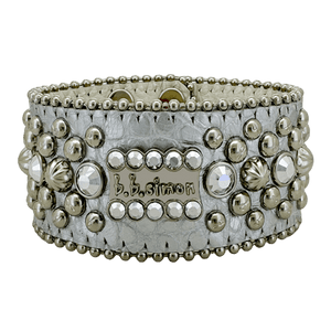 b.b. Simon Trojan Cuff Silver Ice Bracelet - Dudes Boutique