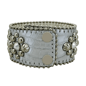 b.b. Simon Trojan Cuff Silver Ice Bracelet - Dudes Boutique