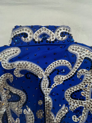 Kashani Ladies Royal Blue Hyper Crystal Jacket - Dudes Boutique