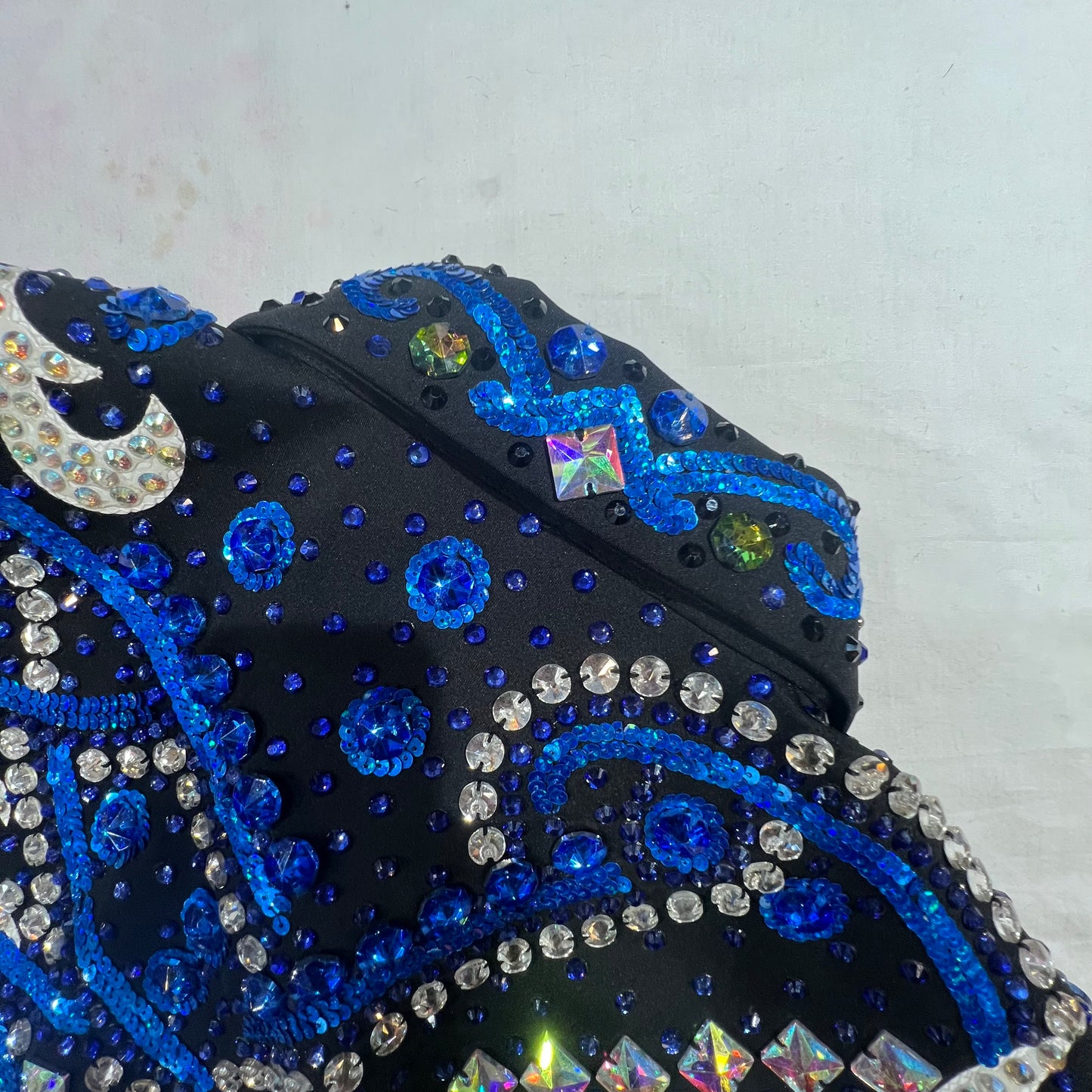 Kashani Blue Two Tone Hyper Crystal Jacket - Dudes Boutique