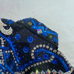 Kashani Blue Two Tone Hyper Crystal Jacket - Dudes Boutique