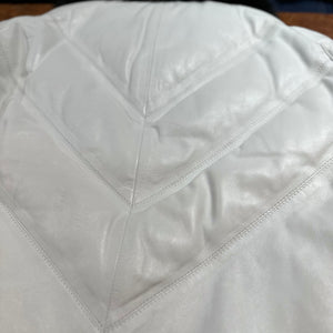 Goose Country White Lambskin Fox Fur Puffer Jacket - Dudes Boutique