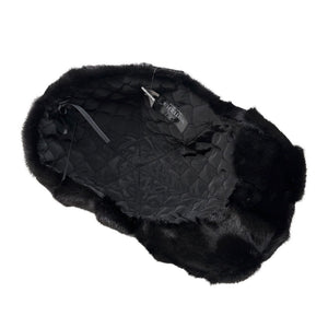 Kashani Black Diamond Cut Mink Baseball Hat - Dudes Boutique